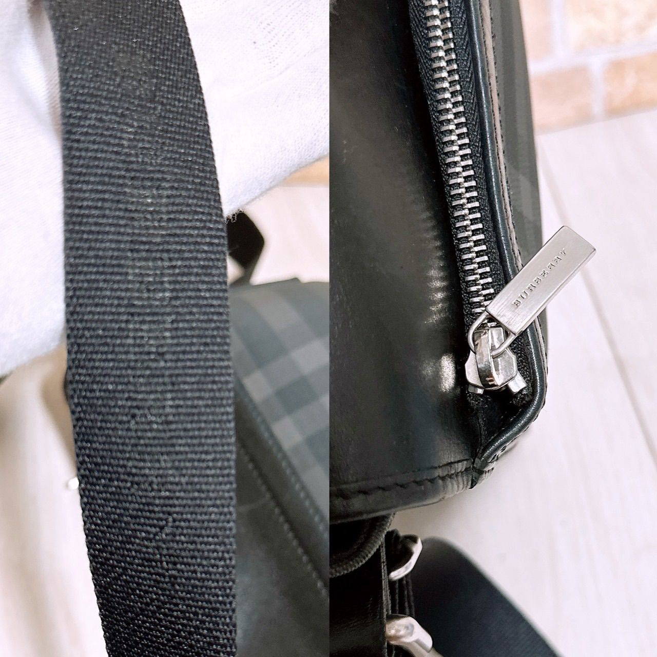 美品)Burberry (バーバリー)ショルダーバッグ PVC - メルカリ
