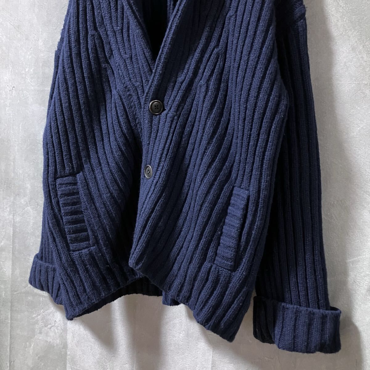 BLUE BLUE JAPAN ブルーブルー ウールナイロン 厚手 ヘビーニット