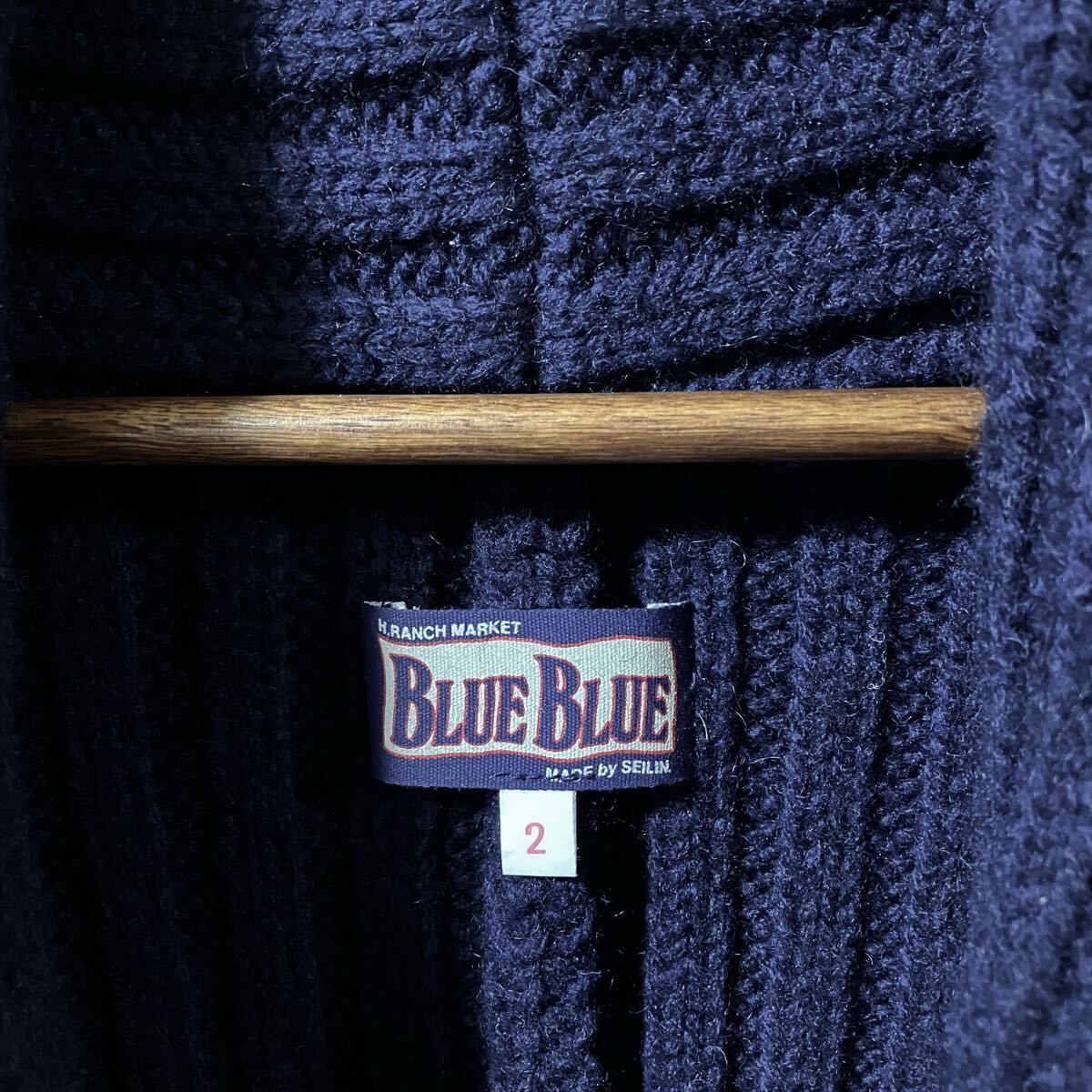 BLUE BLUE JAPAN ブルーブルー ウールナイロン 厚手 ヘビーニット