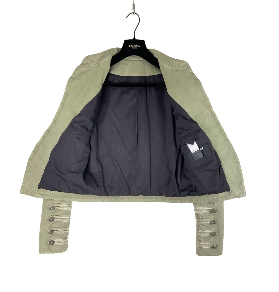 美品 BALMAIN バルマン ナポレオンジャケット 48 カーキ 【値下げ交渉 