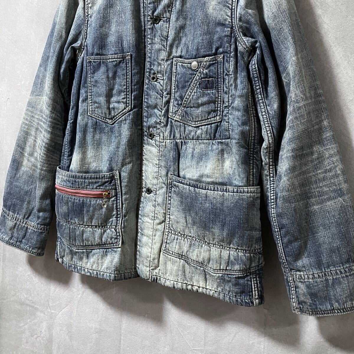JOHNBULL ジョンブル ヴィンテージ フェード 加工 ネル裏地 デニム 
