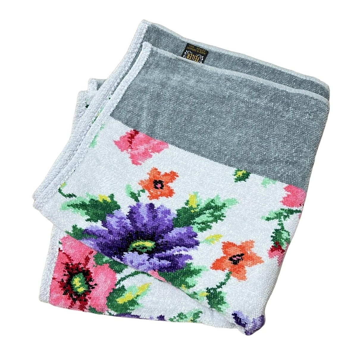 FEILER(フェイラー) 小物新品同様 - ライトグレー×ピンク×マルチ