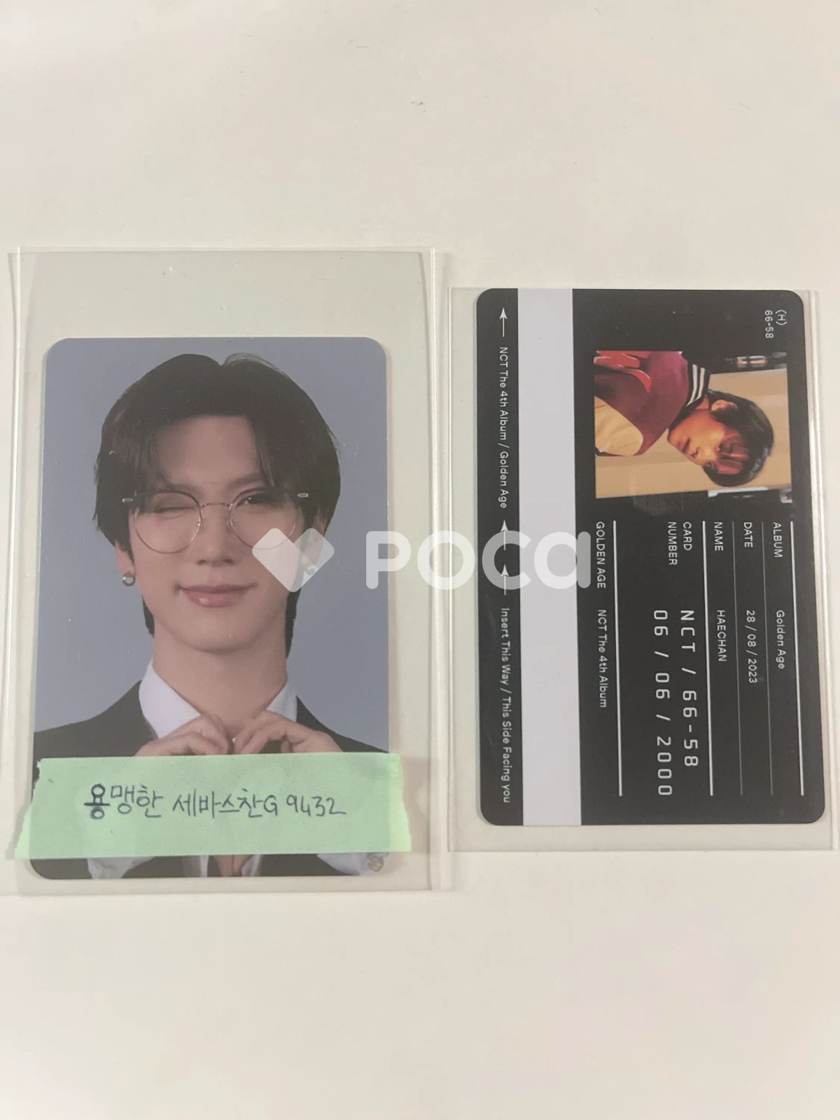 NCT Golden age トレカ ヘチャン 3枚セット NCT ヘチャン Golden Age Collecting Ver. - メルカリ