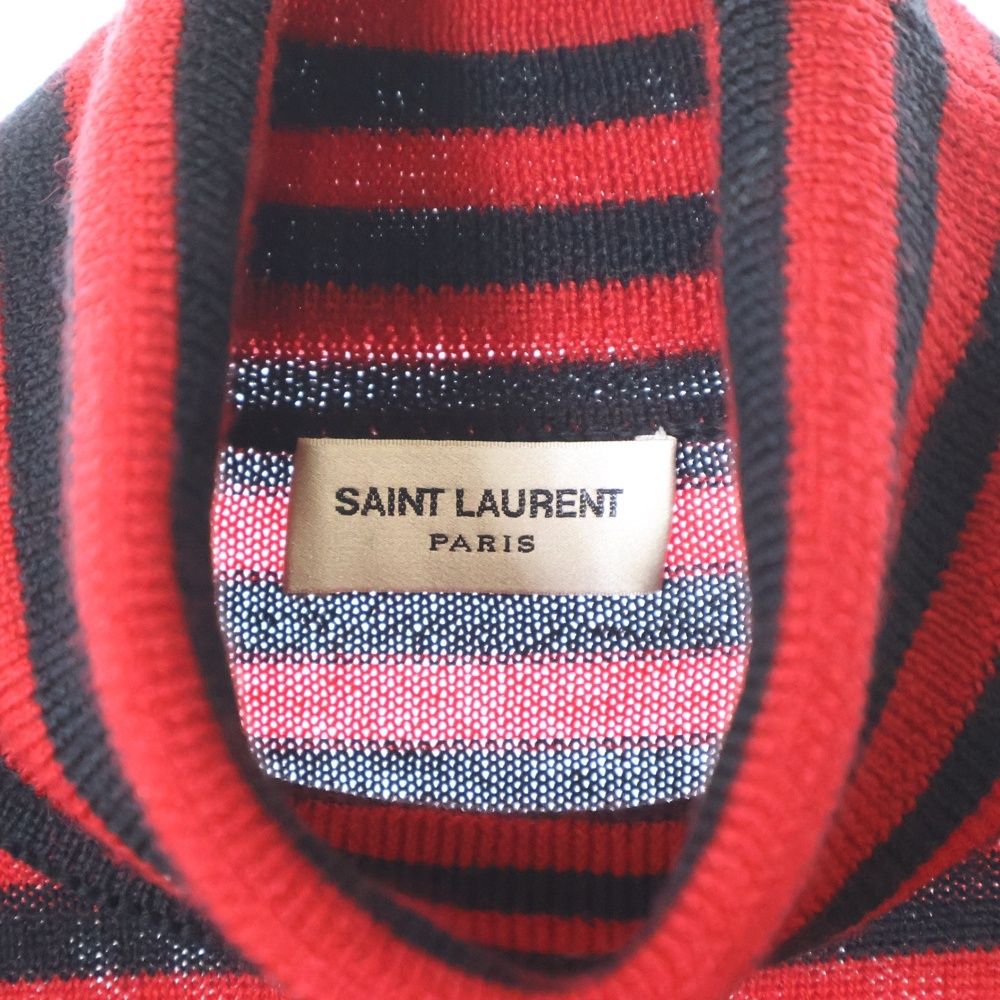 SAINT LAURENT PARIS (サンローランパリ) ボーダー タートルネック