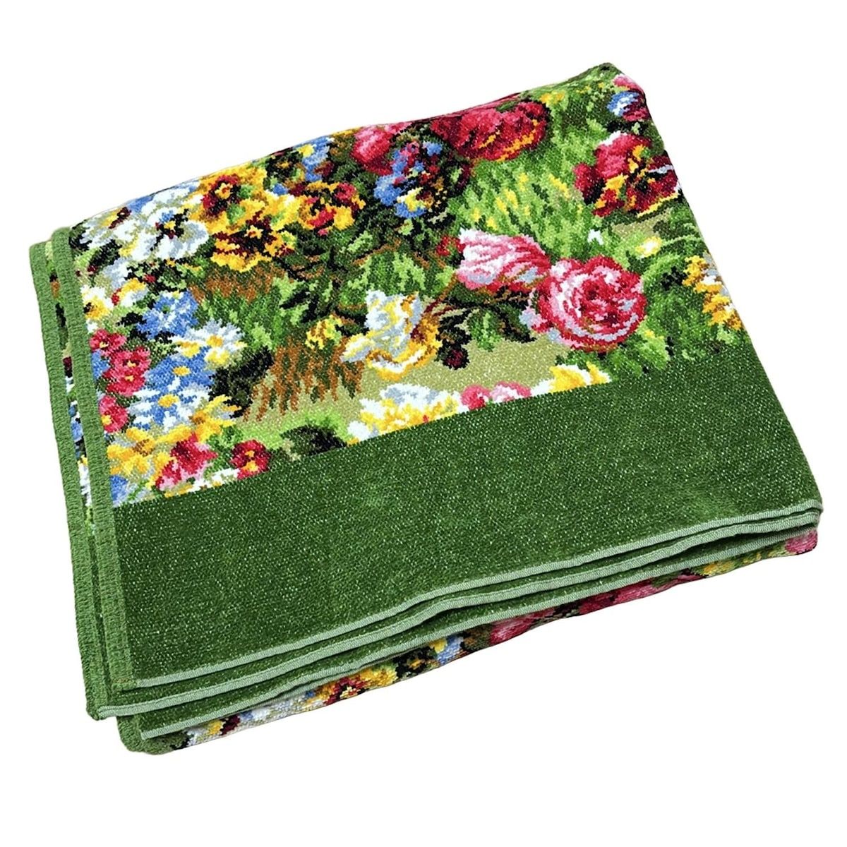 FEILER(フェイラー) 小物新品同様 - グリーン×レッド×マルチ バス