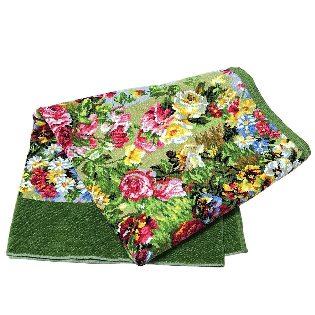 FEILER(フェイラー) 小物新品同様 - グリーン×レッド×マルチ バス