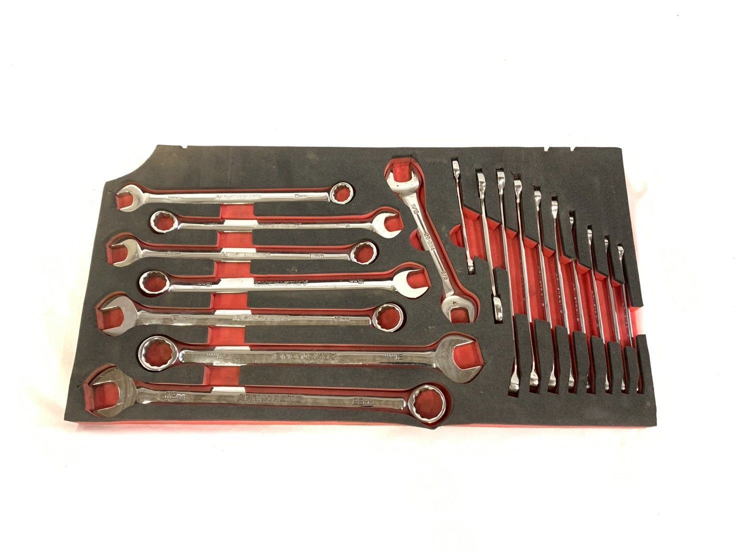 米軍放 工具18点セット コンビネーションレンチ スパナレンチ 整備 メンテナンス 100 HK 18 AK-W 25