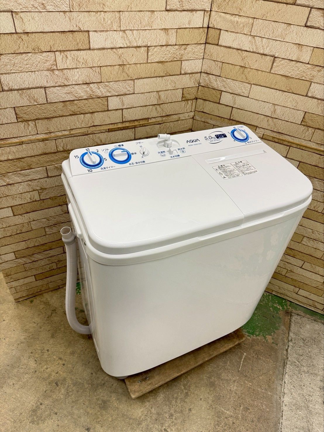 【美品】大阪送料無料★3か月保障★5k★2023年★AQW-N501★SS215 美品】大阪送料無料☆3か月保障付き☆洗濯機☆アクア☆5kg☆2023年