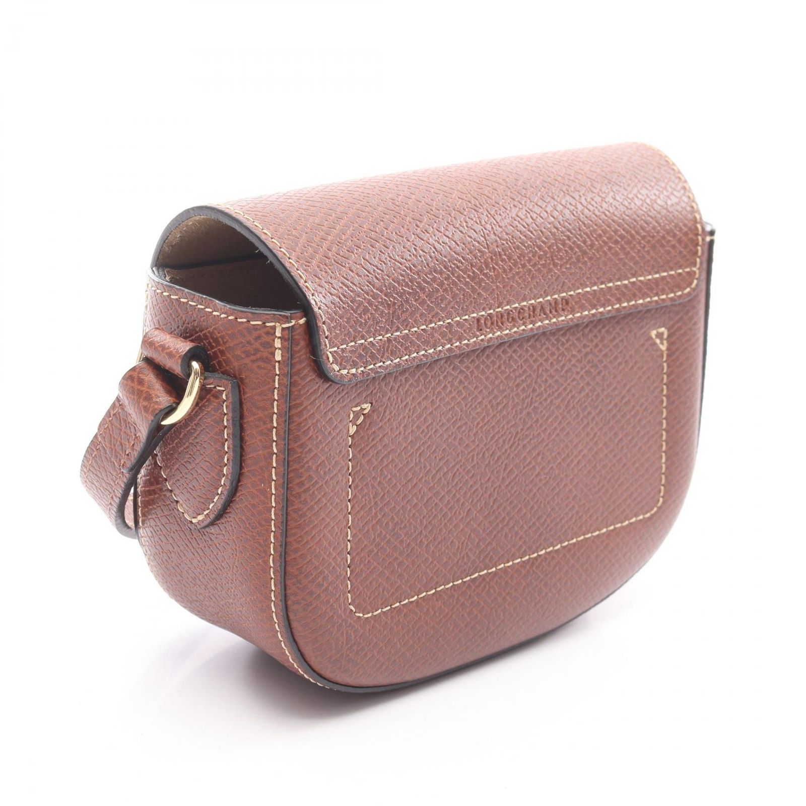 ロンシャン Longchamp ショルダーバッグ エピュレ ブラウン レザー 