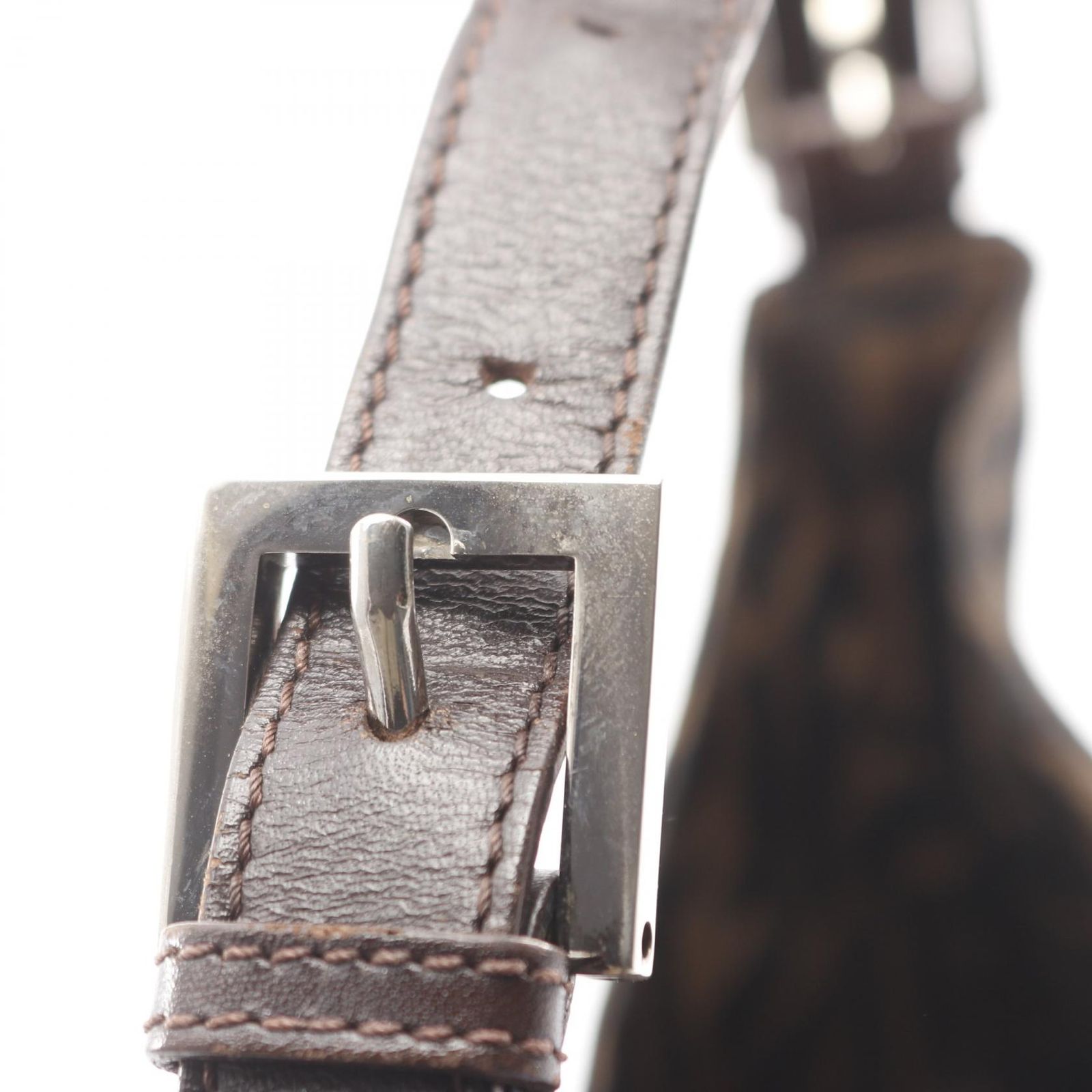 フェンディ FENDI ショルダーバッグ マンマバケット ズッカ ブラウン