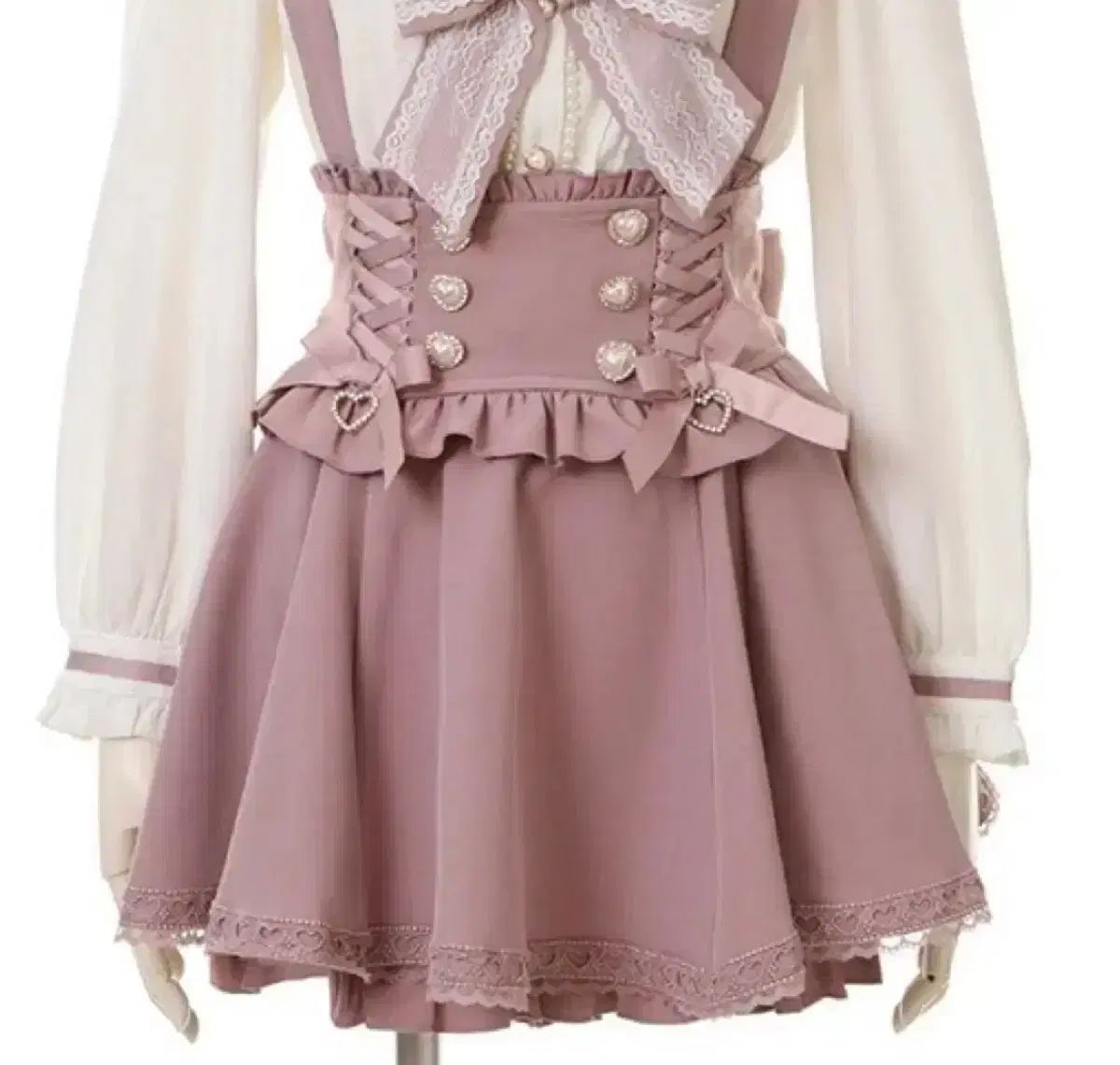 リズリサ サスペンダースカート ピンク 量産型 地雷系