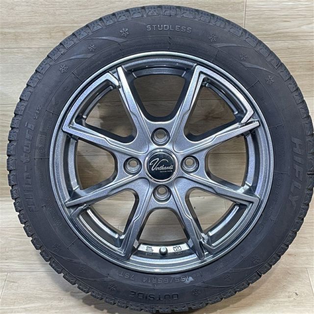 30日までの 軽 軽自動車 等 Verthandi 4 5 14 45 H 100 製 HIFLY WIN TURI 212 155 65 R 14インチ スタッドレス 4本セット 009