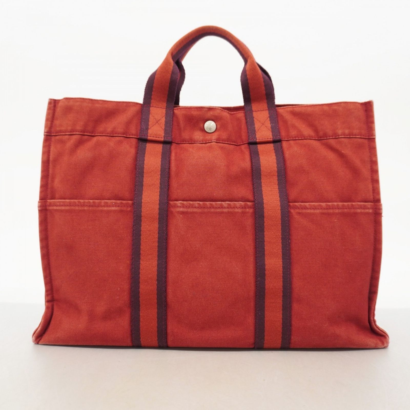 HERMES エルメス フル―トゥ レッド系 ボルドー系 PM ハンドバッグ 