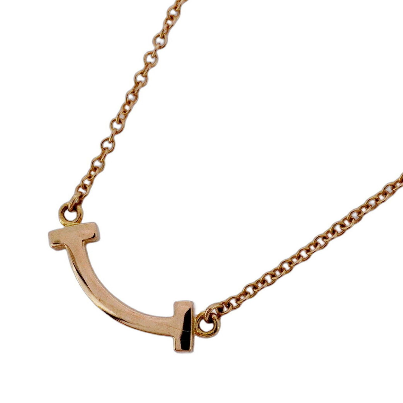 ティファニー(Tiffany) ティファニー ネックレス Tスマイル ミニ 18KPG