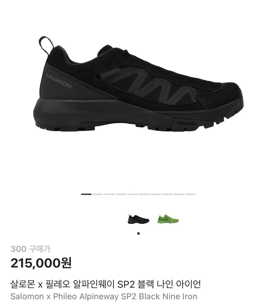 SALOMON サロモン x フィレオ アルパインウェイ SP 2 ブラック アトリエナイン アイアン