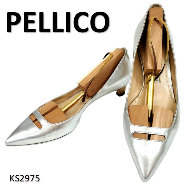 美品 ペリーコ アネッリ ポインテッドトゥ　スムースレザー アニマ 美品 ペリーコ アネッリ ポインテッドトゥ スムースレザー アニマ