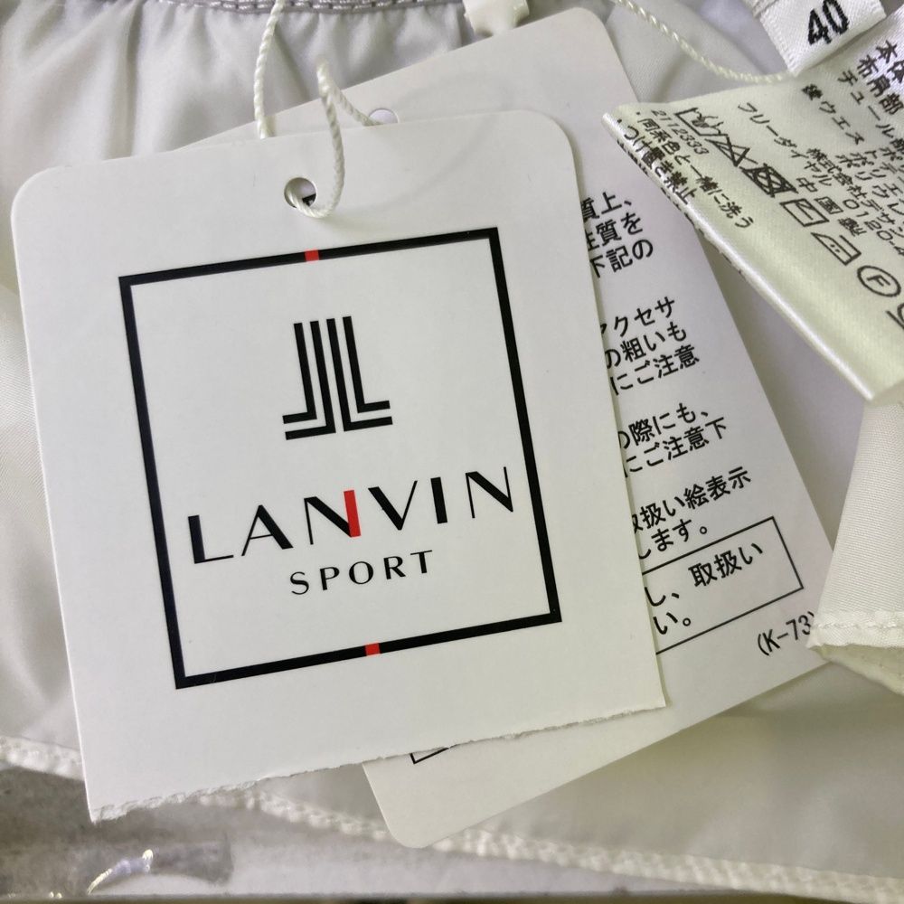 サイズ：40 LANVIN SPORT ランバン スポール ジップベスト ホワイト系