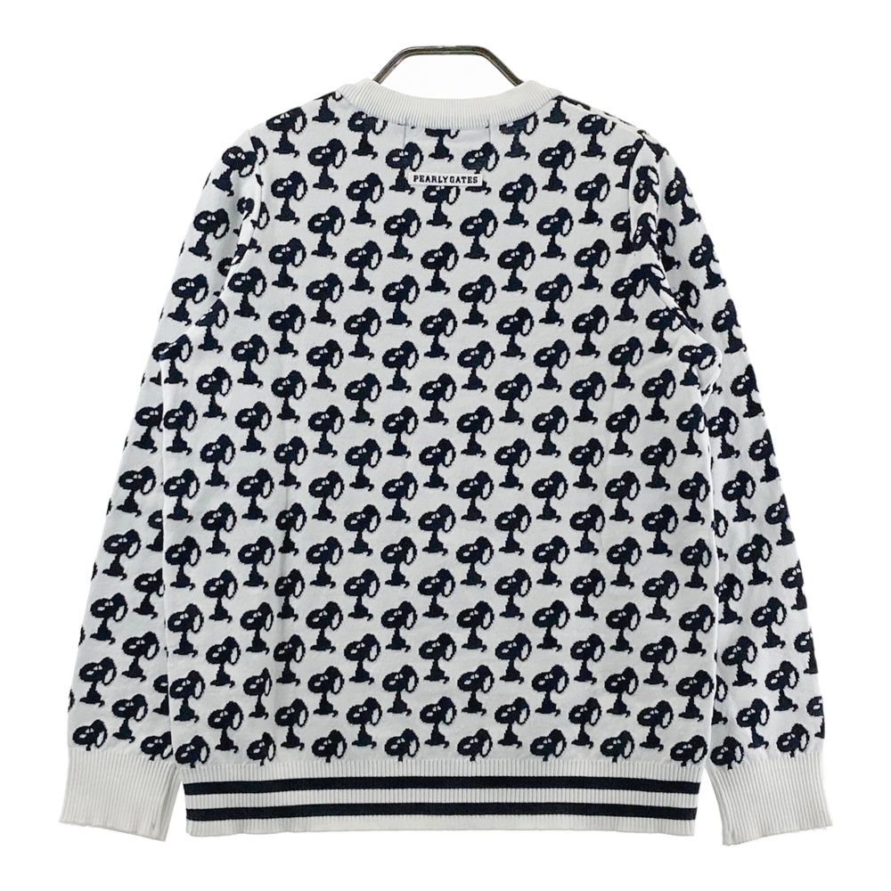 Pearly Gates スヌーピー セーター サイズ：0 PEARLY GATES パーリーゲイツ ×PEANUTS 長袖 ニットセーター