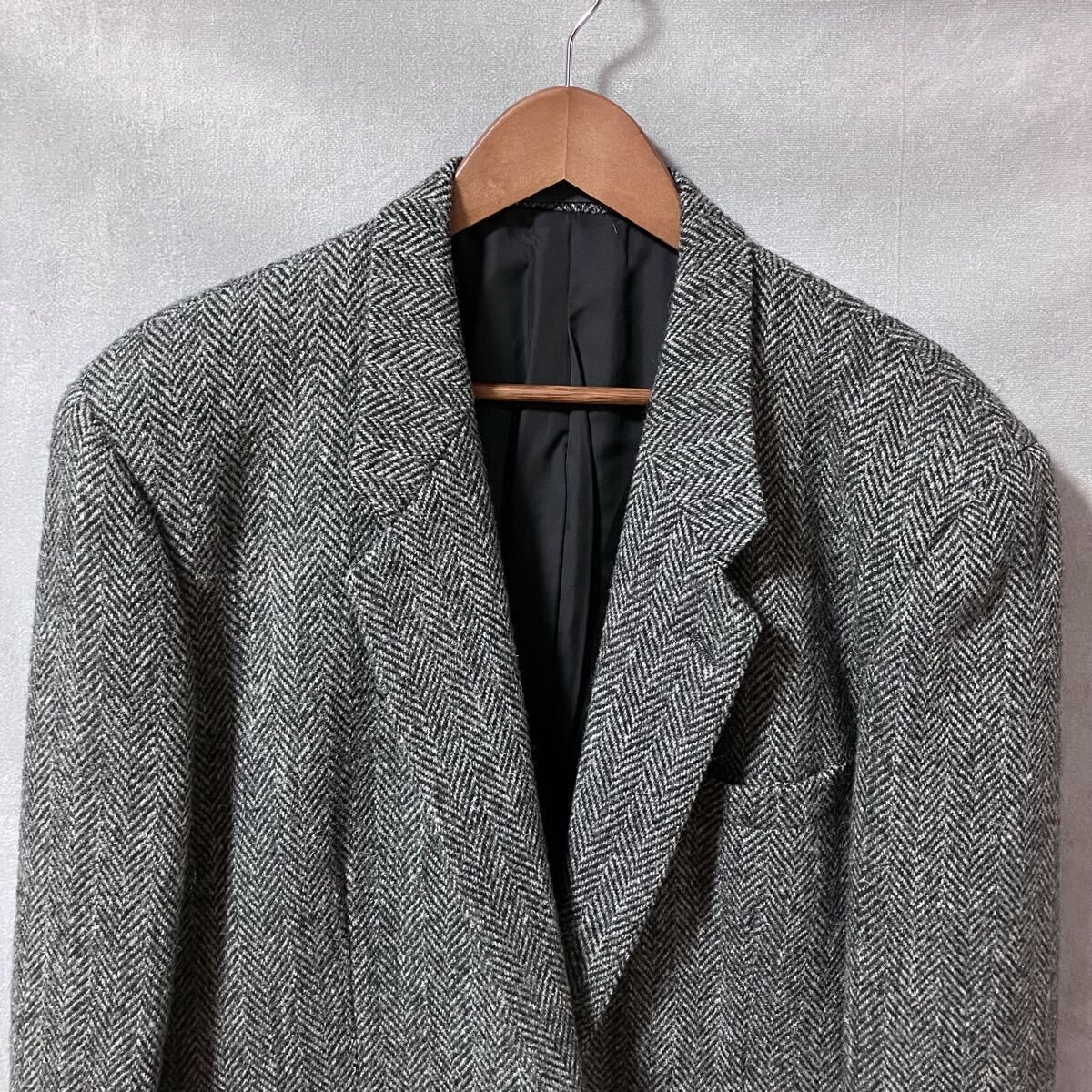 PEYTON PLACE FOR MEN × Harris Tweed 80 s archive ヴィンテージ ハリスツイード ウール ヘリンボーン テーラードジャケット size.L PPFM