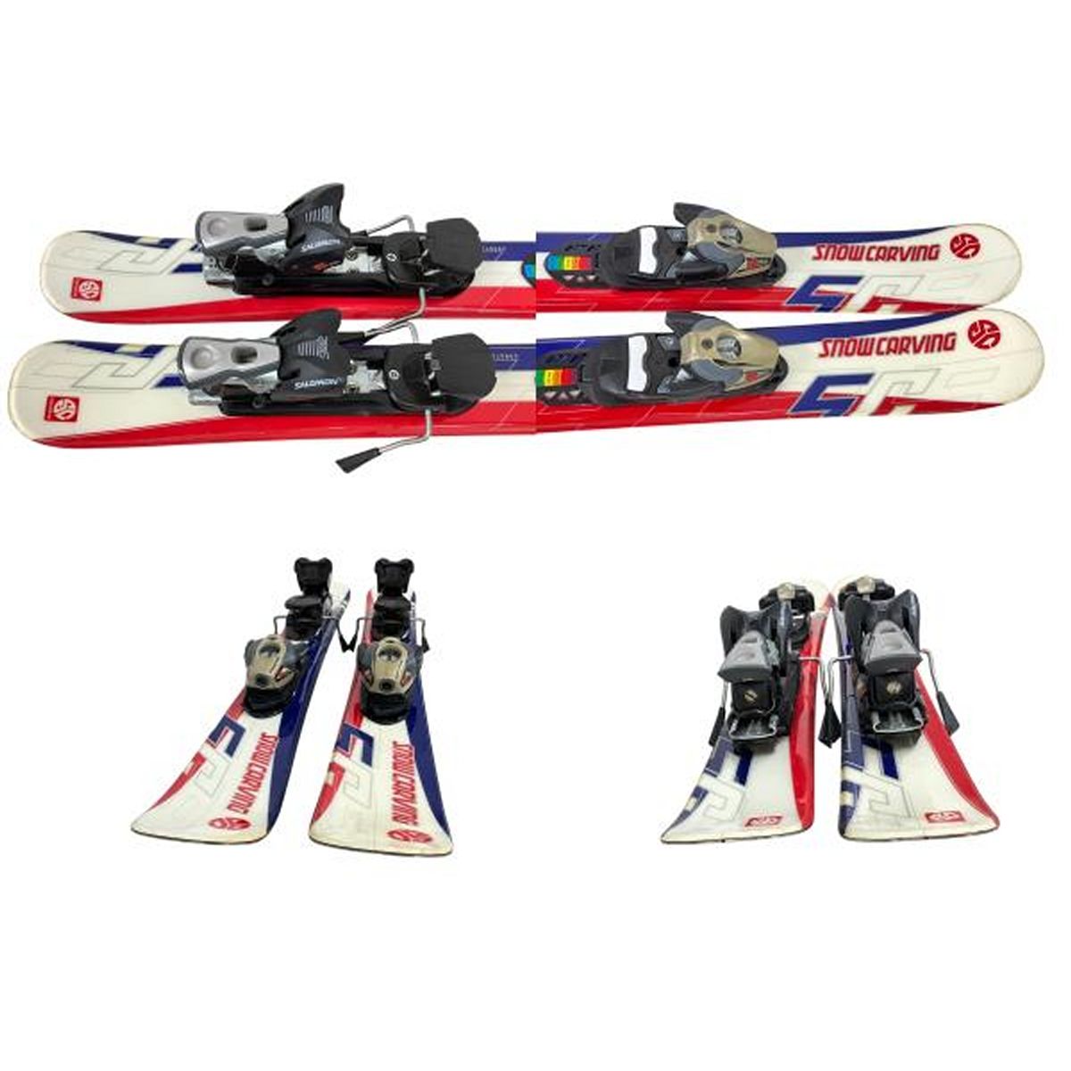 snowcarving SALOMON 609 ヴィンディング付き ショートスキー板 手首サポーター その他 