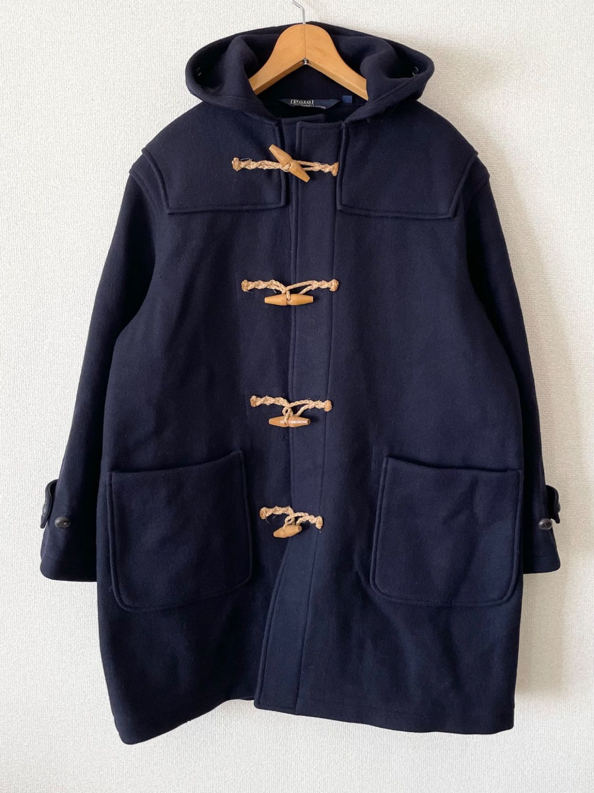 POLO ラルフローレン ダッフルコート ネイビー M - メルカリ