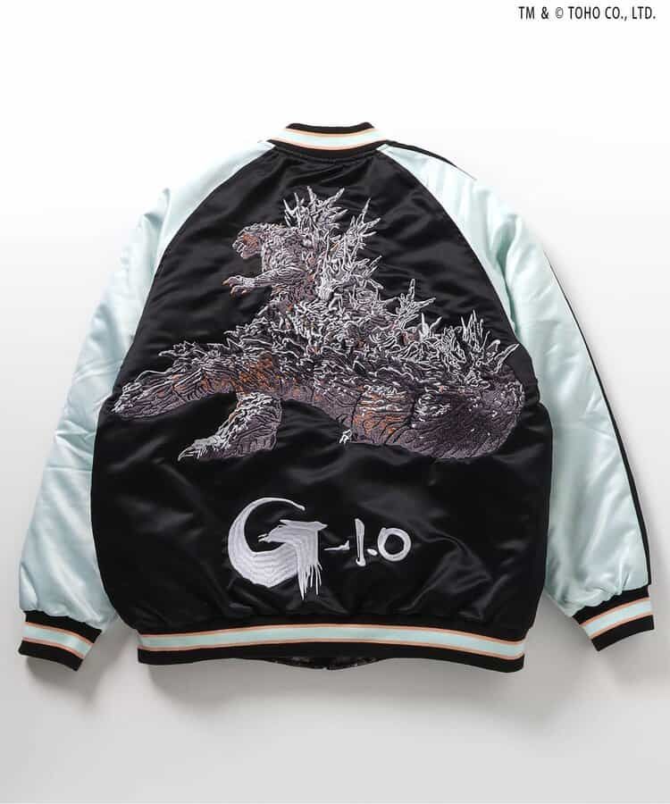 BREEZE ゴジラ 蓄光刺繍リバーシブルスカジャン 大人 j516915 - メルカリ