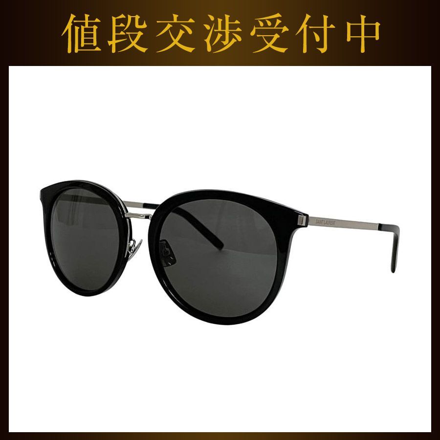 サンローラン サングラス ブラック シルバー SL 117|K