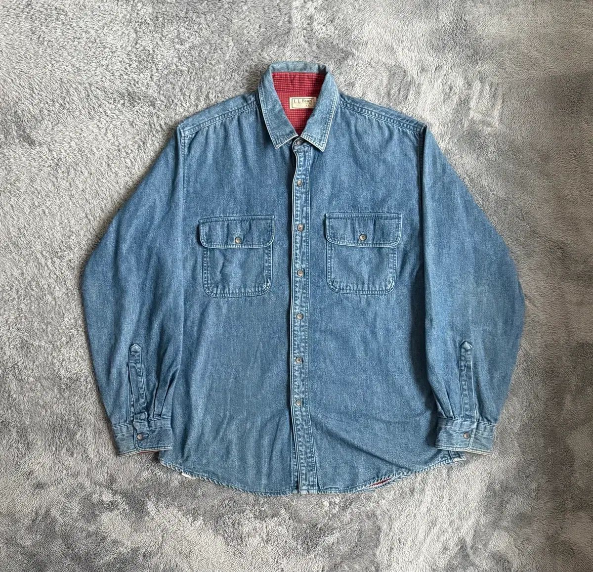 90 s USA エルエルビーン デニムシャツ ジャケット デニムジャケット M