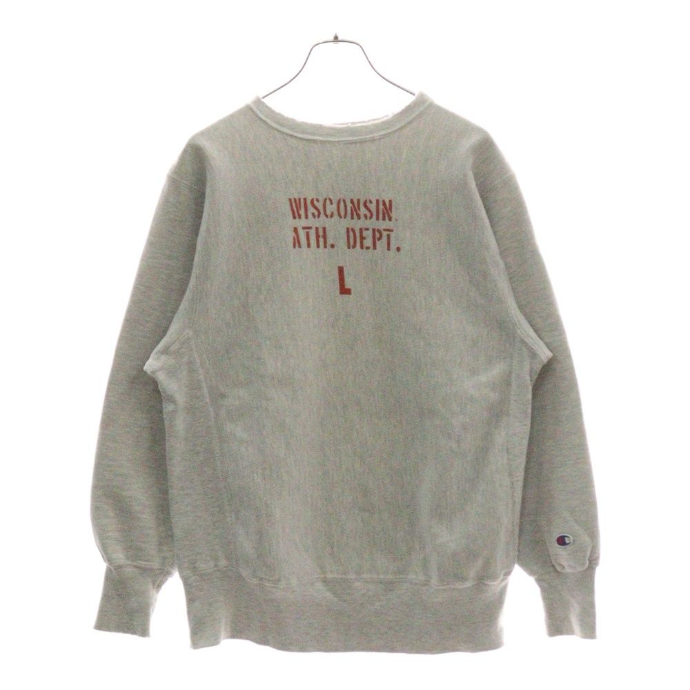 ト*ム様 ヴィンテージスウェットプリントタグChampion Reverse W CHAMPION (チャンピオン) 90's Reverse Weave WISCONSIN ATH DEPT
