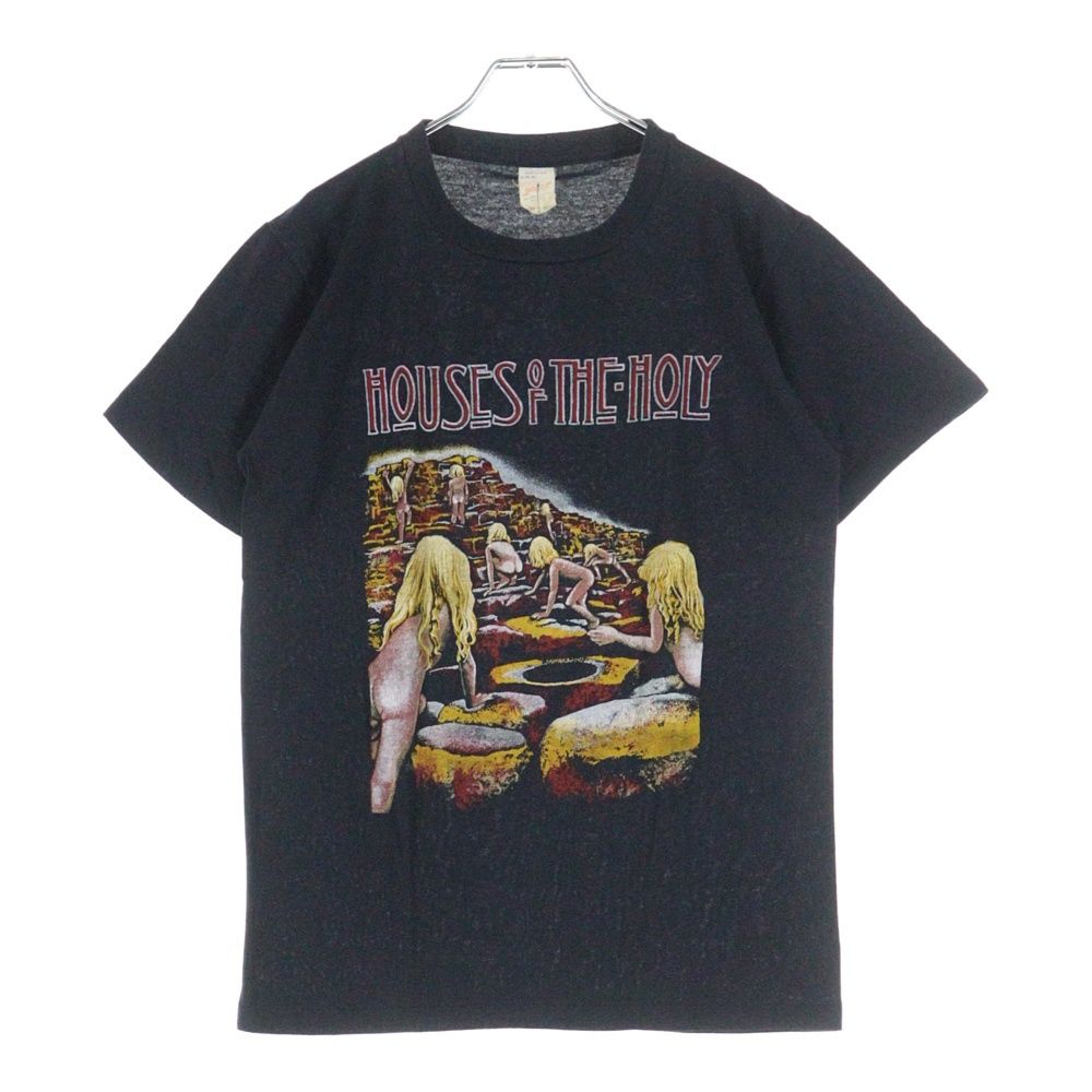 VINTAGE (ヴィンテージ) 80S LED ZEPPELIN HOUSES OF THE HOLY レッド ツェッペリン 両面プリント 半袖Tシャツ ブラック