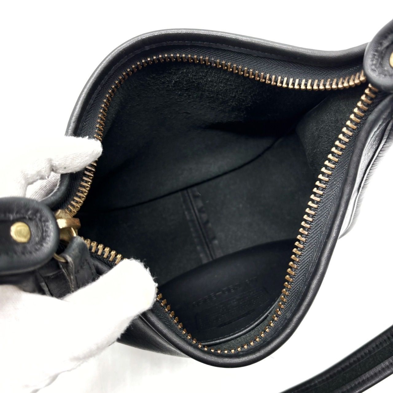 良品】 COACH Y2K ergo hobo black leather shoulder bag コーチ