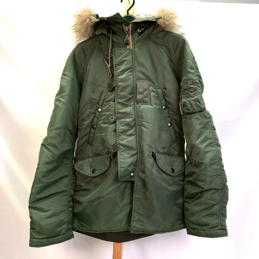 01 w-5734 アヴィレックス AVIREX N-3 B フライトジャケット セージ サイズM メンズ ジャケット アウター 品