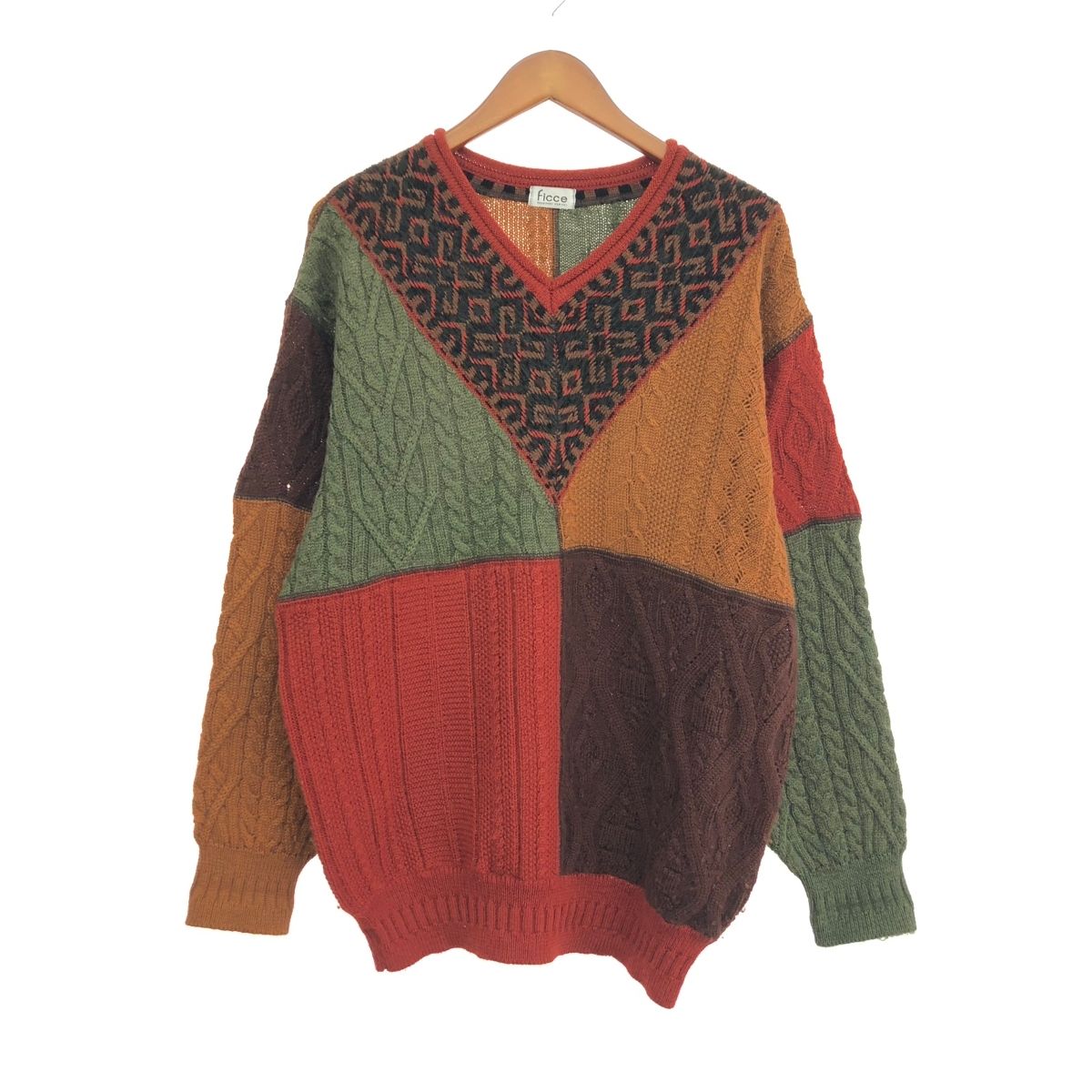 YOSHIYUKI KONISHI ヨシユキコニシ クレイジーパターンニット サイズ