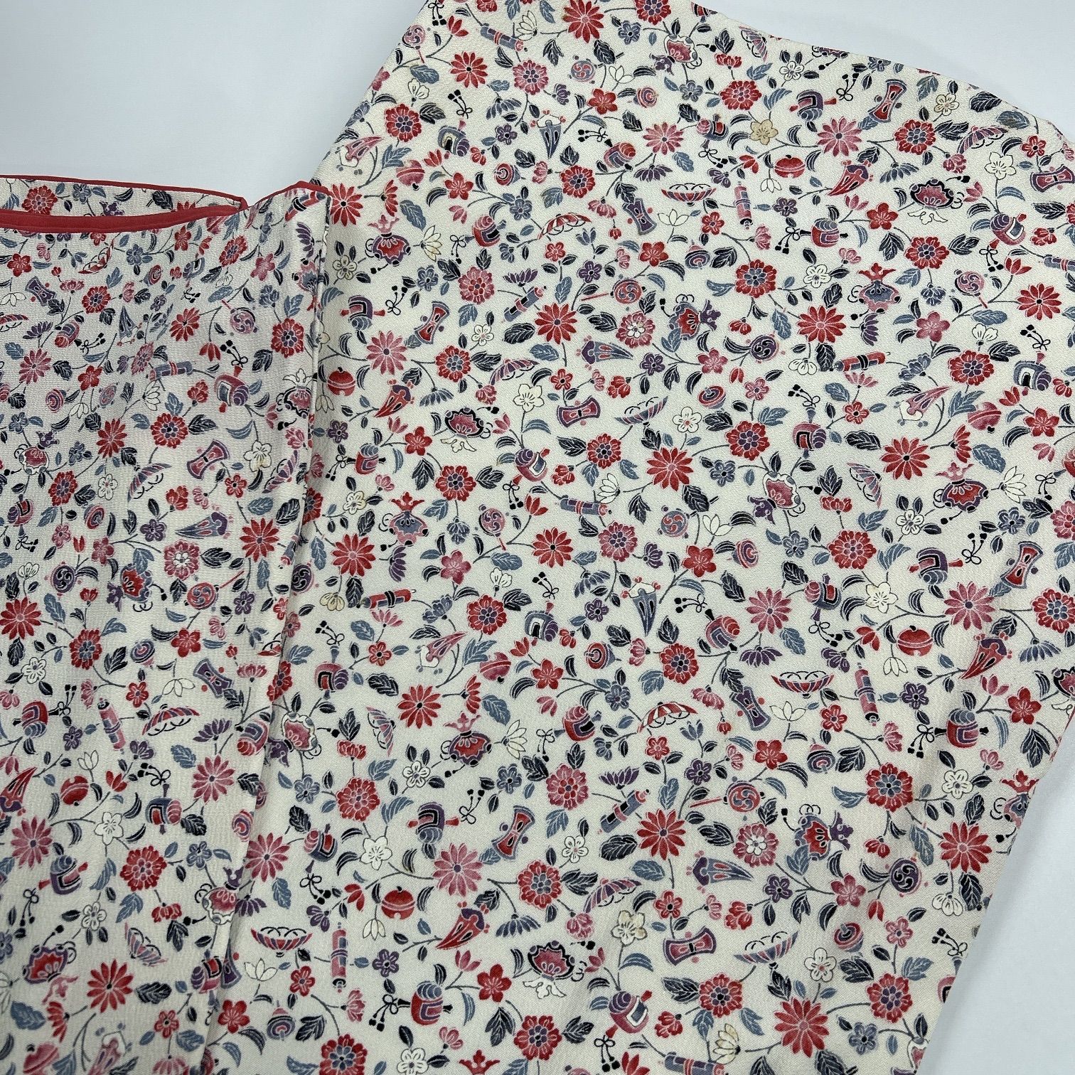 小紋 6枚 正絹 着物まとめ売り 同梱購入歓迎 リメイク用 着付け練習用