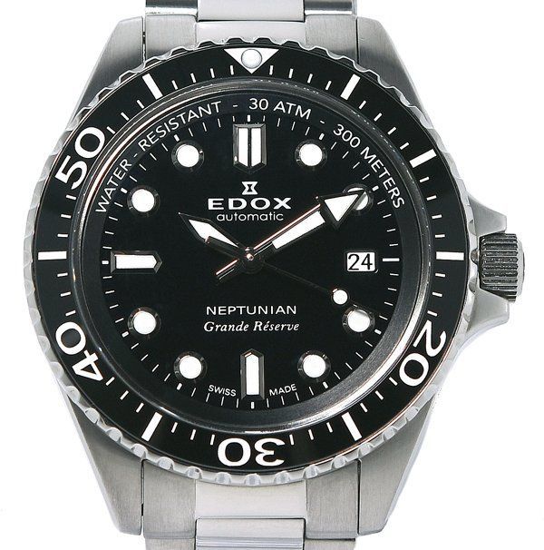 箱 ギャラ付 EDOX エドックス ネプチュニアン 80801 3 NM NIN グランデ リザーブ デイト 自動巻き メンズ
