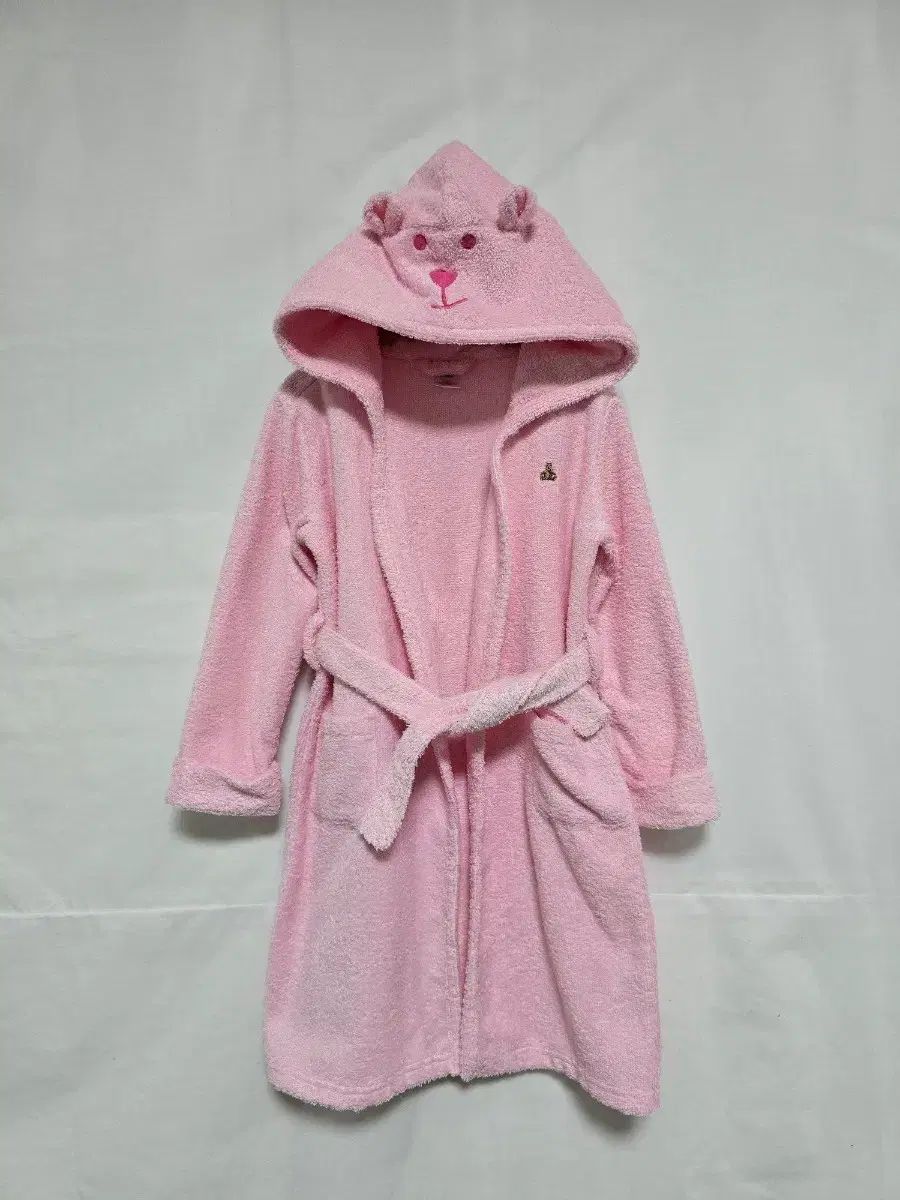ベイビーギャップ クマ ドール WHO フード 首 ローブ シャワー ガウン ピンク キッズ 4-5歳 1127