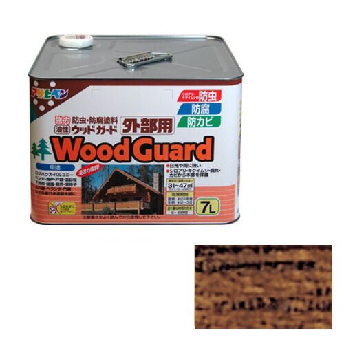 アサヒペンウッドガード外部用７Ｌウォルナット １１ キシラデコール ウォルナット色と同等国産品