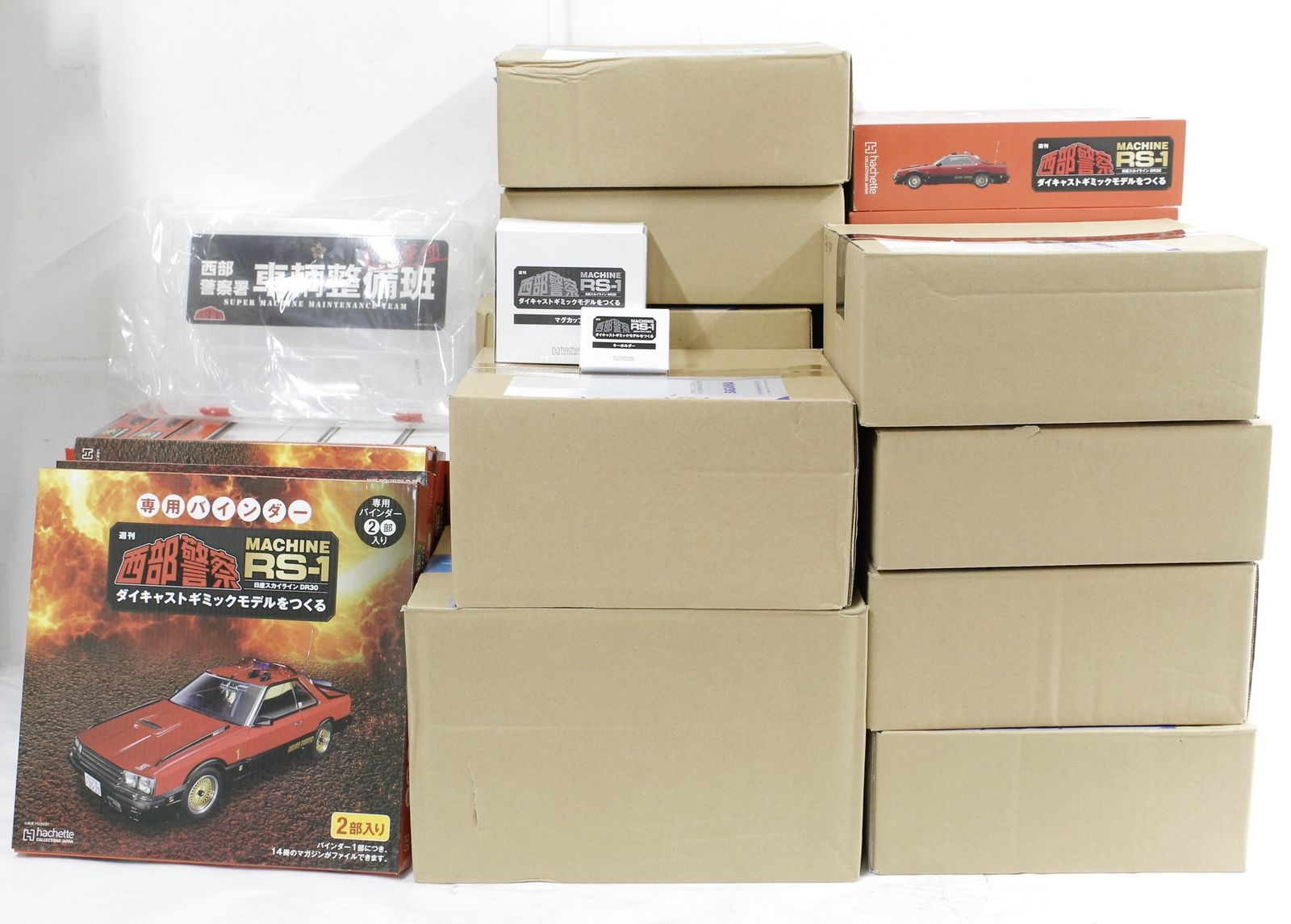 未組立 アシェット 西部警察 MACHINE RS-1 日産スカイライン DR 30 1-100巻 ダイキャストギミックモデル -D-B 70-byebye