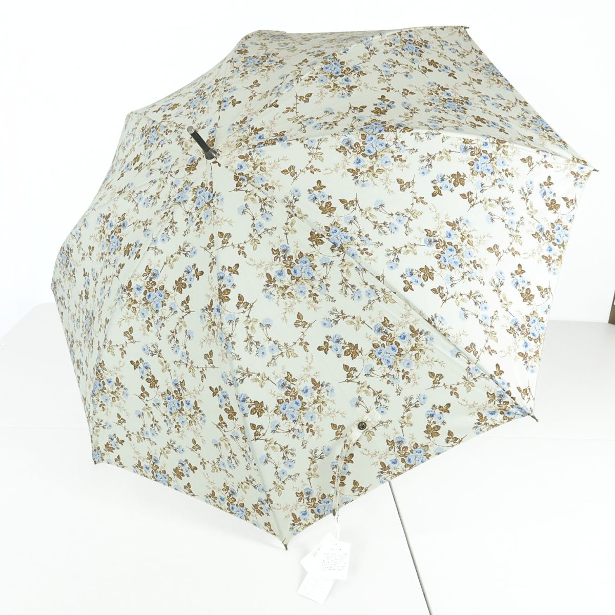 タグ付 ピンクハウス 薔薇ハンドプリント 長傘 60ｃｍ 生成りホワイト ＊ｋ4526