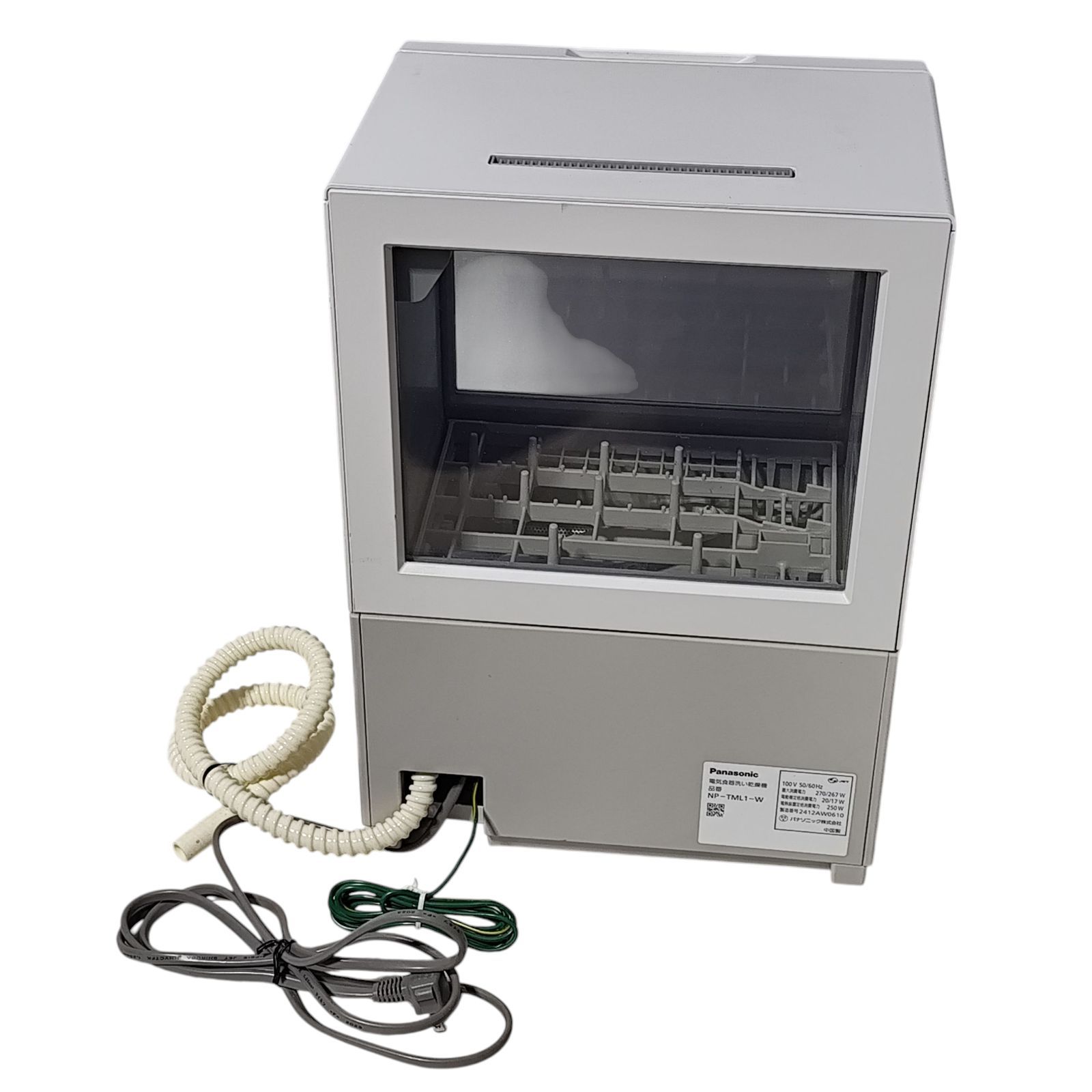 管理番号3272 パナソニック 食器洗い乾燥機 SOLOTA NP TML 1 W タンク式 工事不要 コンパクトタイプ パーソナル食洗機 ホワイト