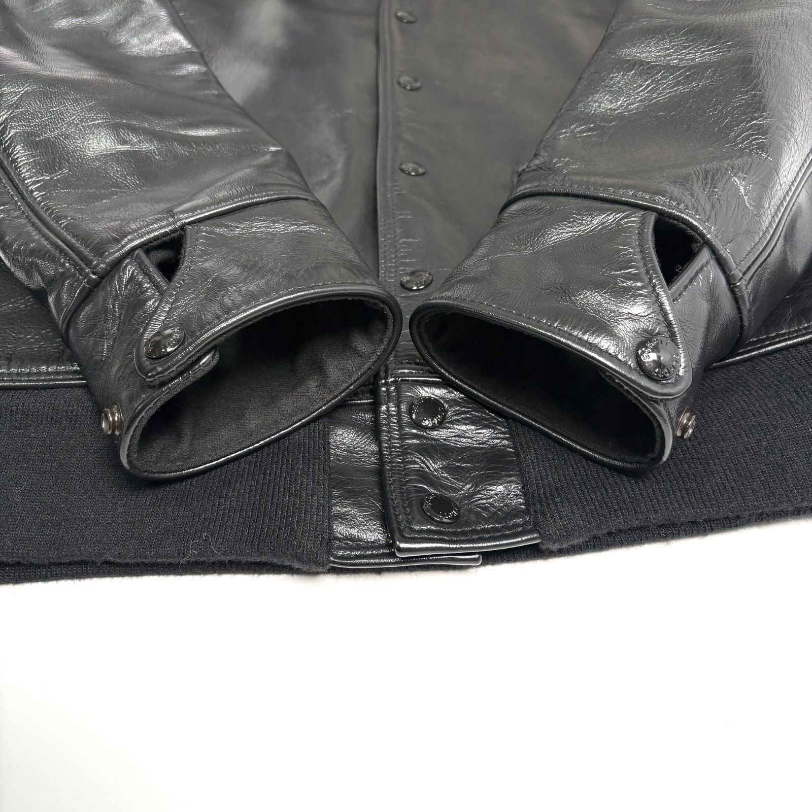 米国製】SCHOTT x BEAUTY&YOUTH レザージャケット 黒 40 ホースハイド 