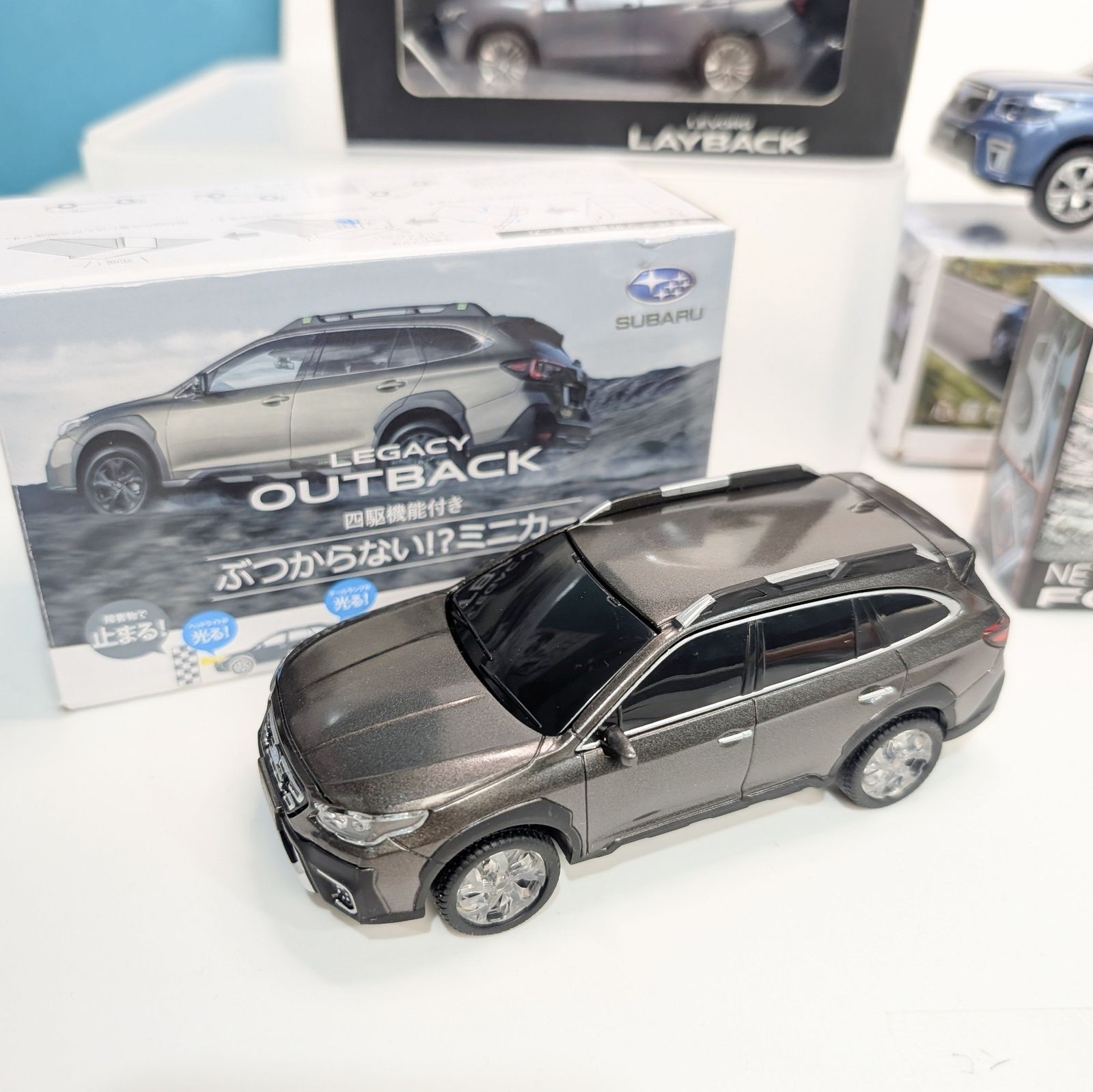 スバル 非売品 ミニカー 4台 まとめ売り 美品 ぶつからないミニカー 他