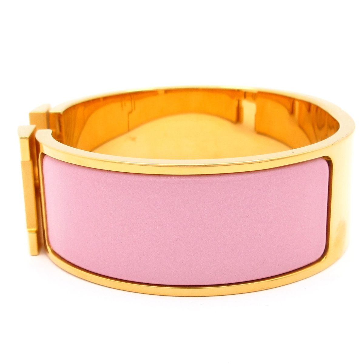  HERMES エルメス バングル クリック クラックH ゴールド ローズ カンダー バングル リストバンド アクセサリー