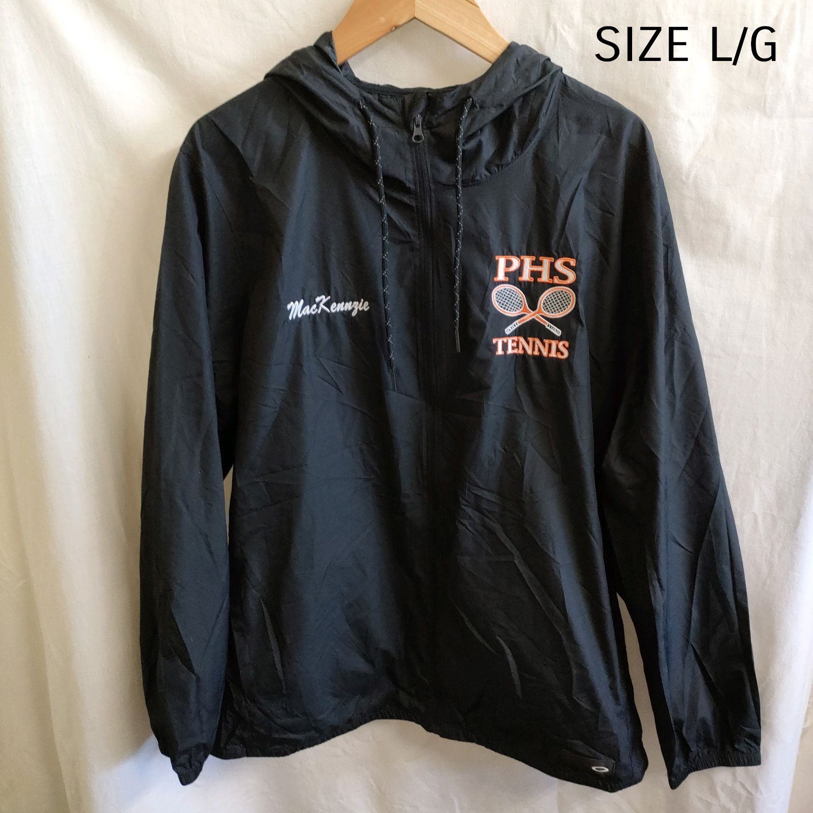 オークリー OAKLEY ナイロンジャケット 黒 ブラック テニス 薄手 L/G