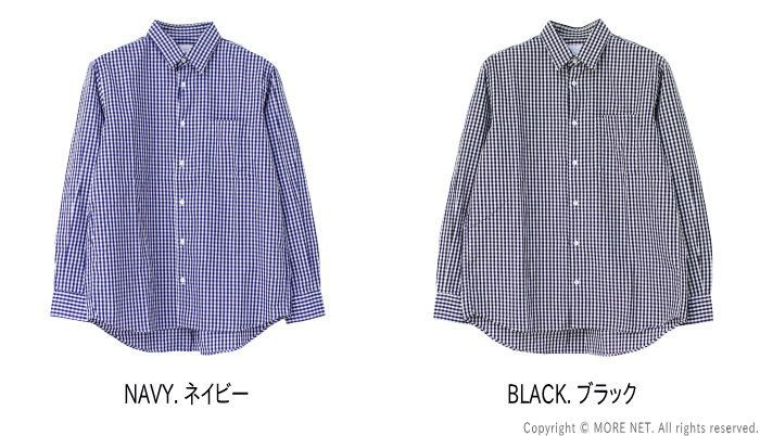 マニュアルアルファベット Manual Alphabet ギンガムチェックレギュラー シャツ BASIC-RC-003 メンズ 長袖