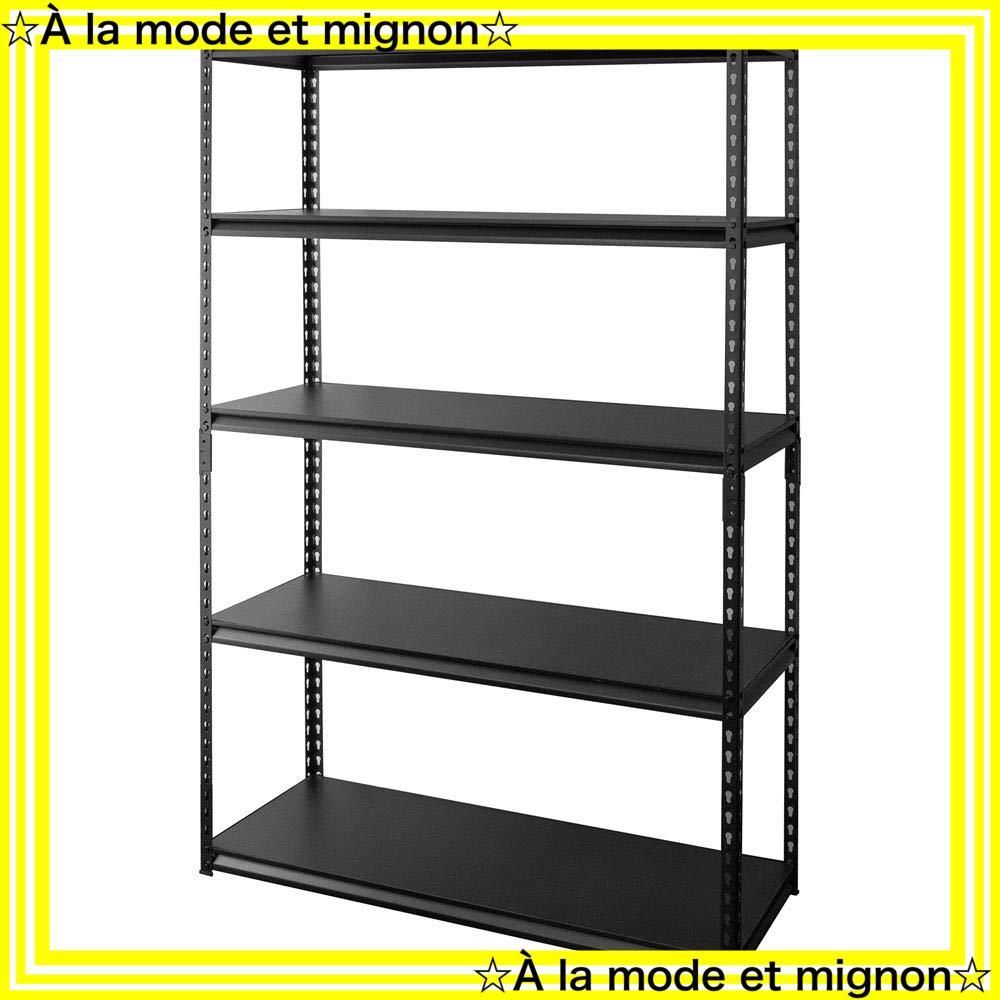 スチールラック メタルラック 幅120cm 5段 STR-1200 ブラック Amazon｜アイリスプラザ ラック スチールラック メタルラック 幅120cm