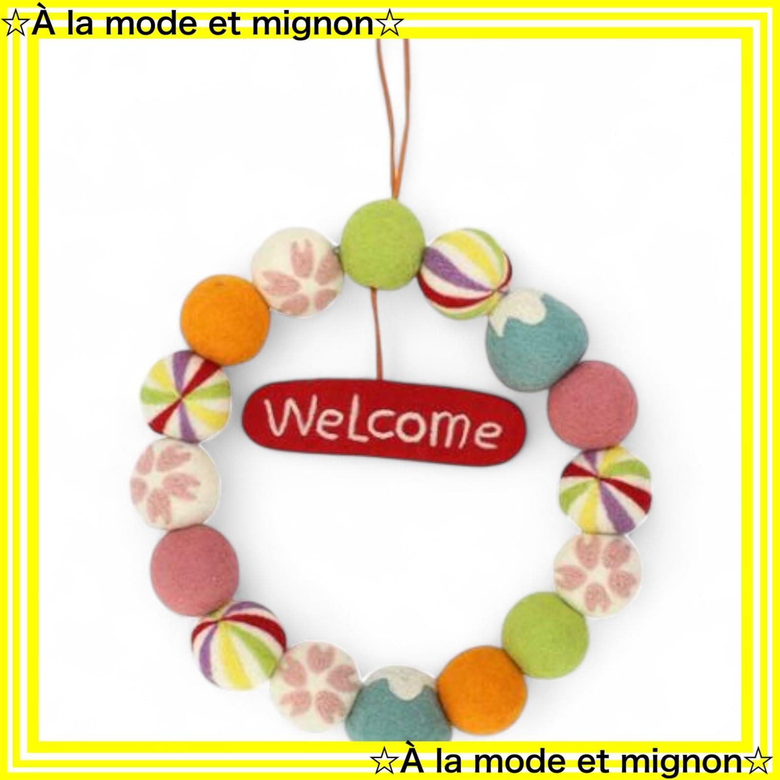 2 WAY 飾り ～ プレゼント 匠美風Select フリースタイル オーナメント フェルトリース ウェルカム ジャパン