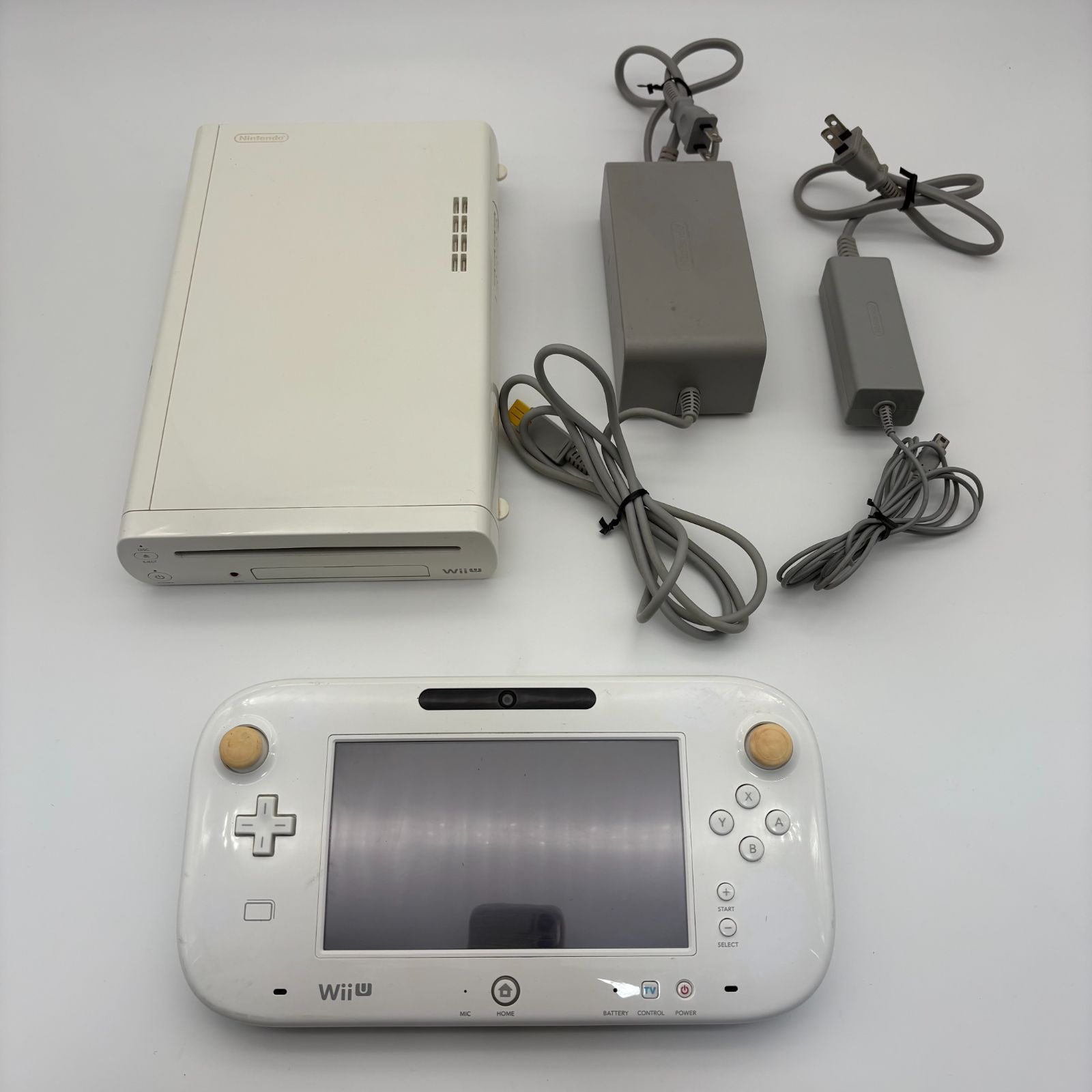 Nintendo WiiU 本体 ホワイト ウィーユー コントローラー 動作確認済み