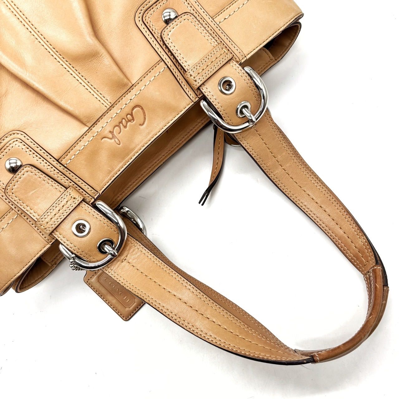 良品】 COACH コーチ トートバッグ ハンドバッグ ショルダーバッグ 