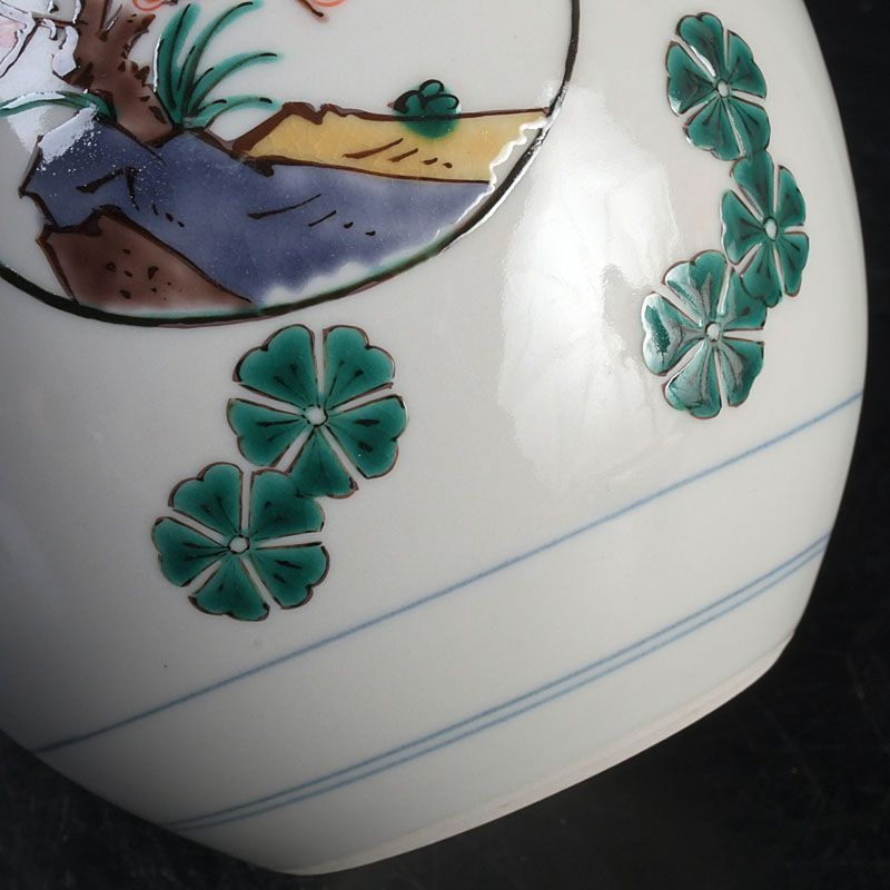 九谷焼 三ツ井為吉作 色絵 松竹梅文 小壷 共箱 C S406 - メルカリ